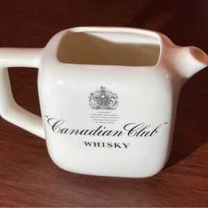 Canadian Club vintage ceramic water pitcher